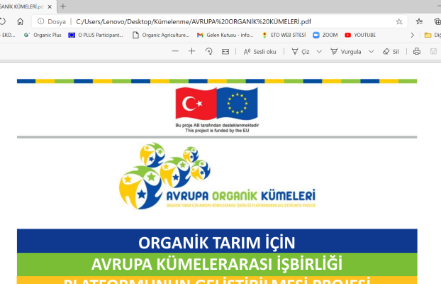 Organik Ürünler İçin Uluslararası Rekabetin Geliştirilmesi Projesi 2011